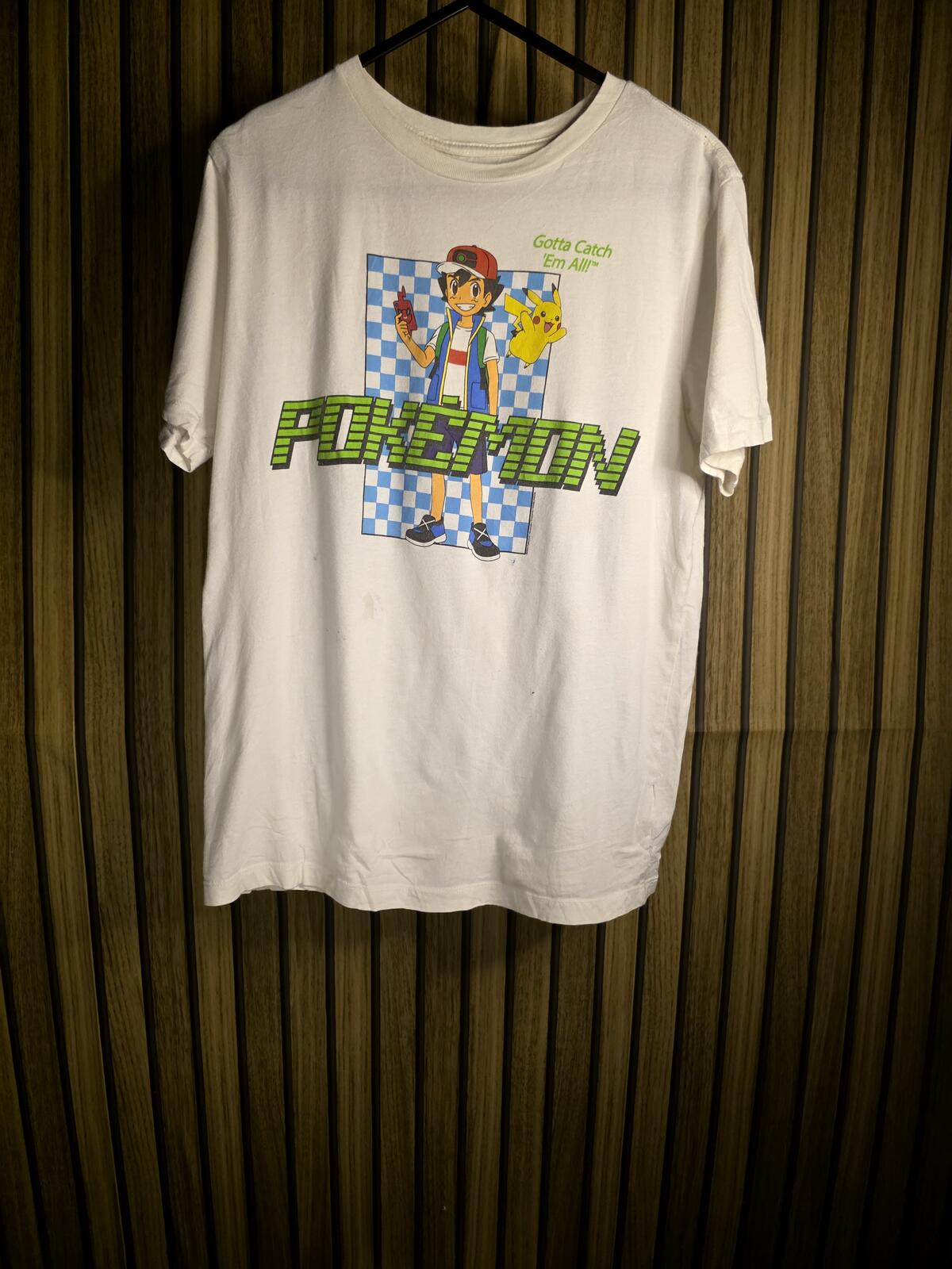Pokémon Ash Ketchum Graphic T-Shirt White XL