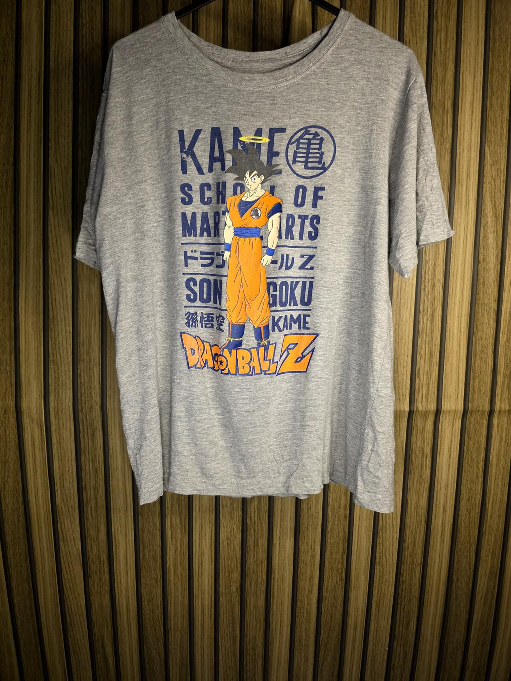 Dragon Ball Z Goku Graphic T-Shirt Grey Size XL