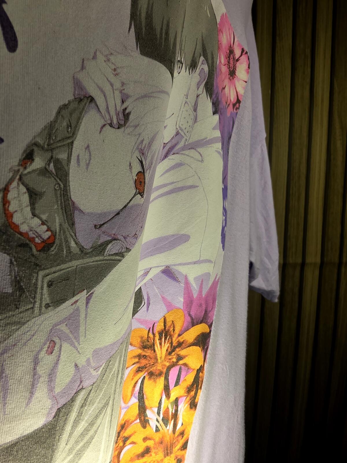 Tokyo Ghoul Anime Graphic T-Shirt Purple Regular XLT