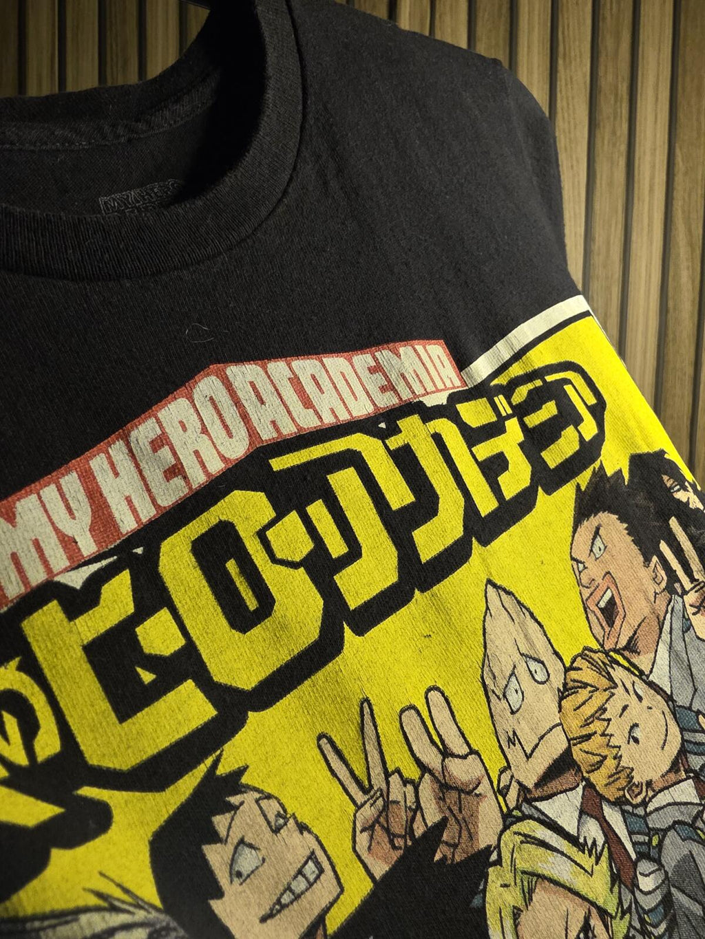 My Hero Academia Graphic T-Shirt Black Size Small