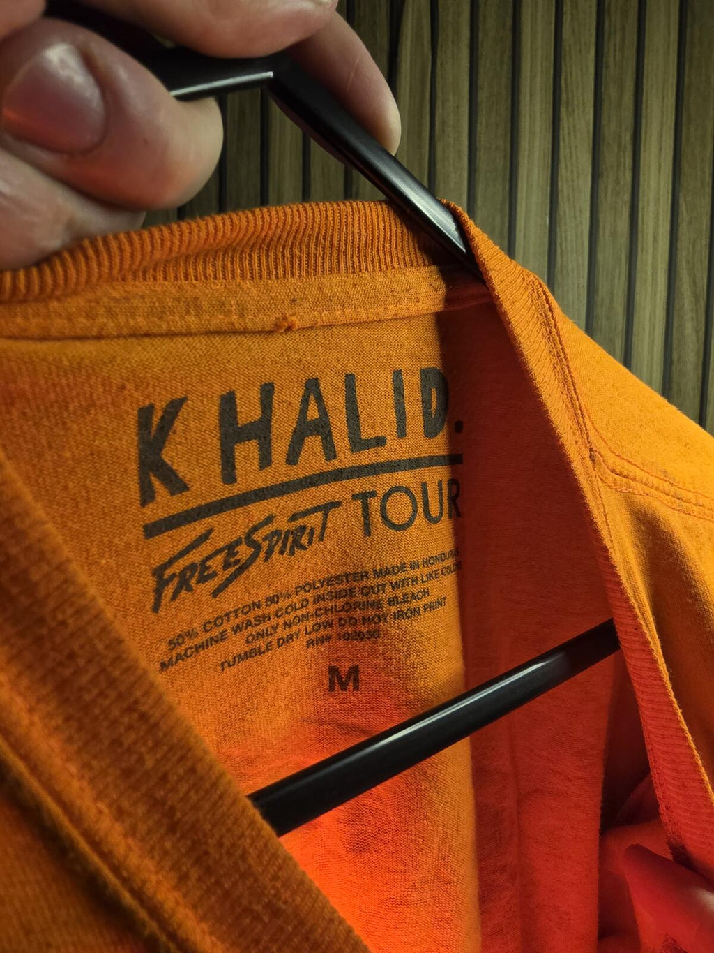 Khalid Free Spirit Tour Graphic T-shirt Orange Medium