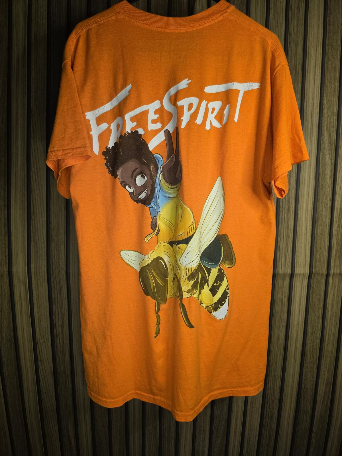 Khalid Free Spirit Tour Graphic T-shirt Orange Medium