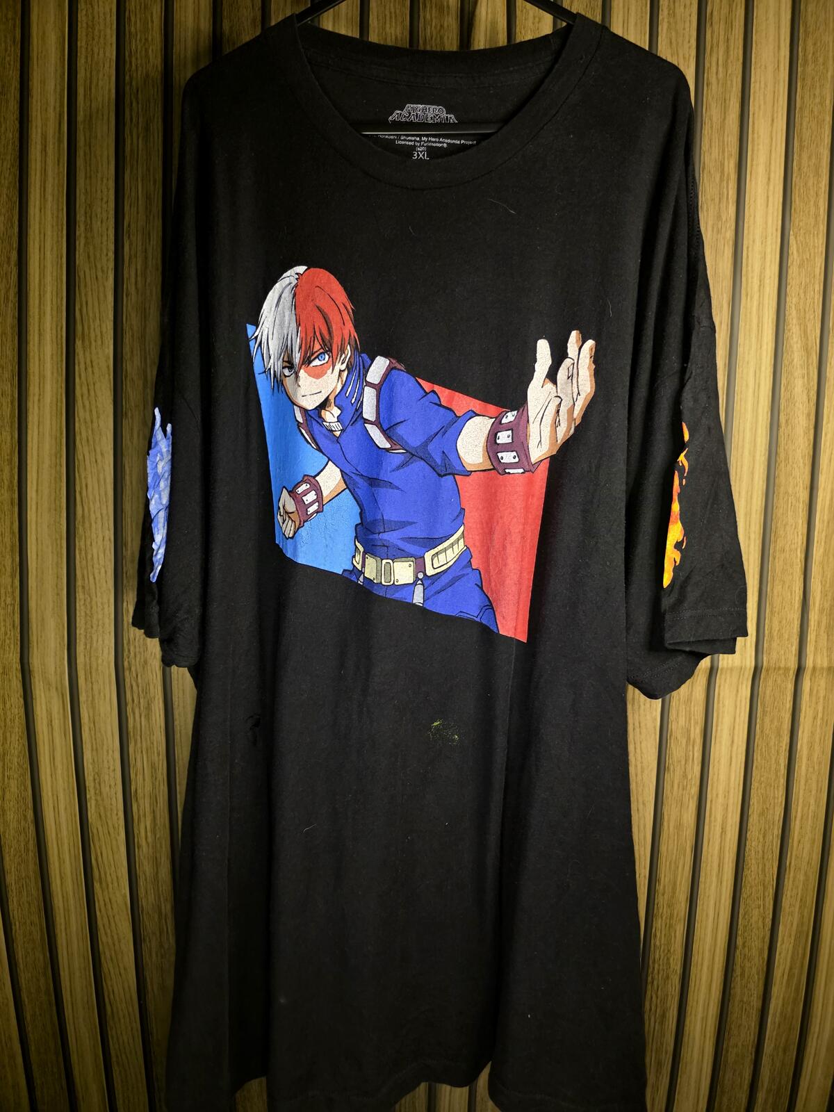My Hero Academia Graphic T-shirt Black Size 3XL