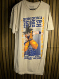 Dragon Ball Super Son Goku Graphic T-Shirt Beige Medium