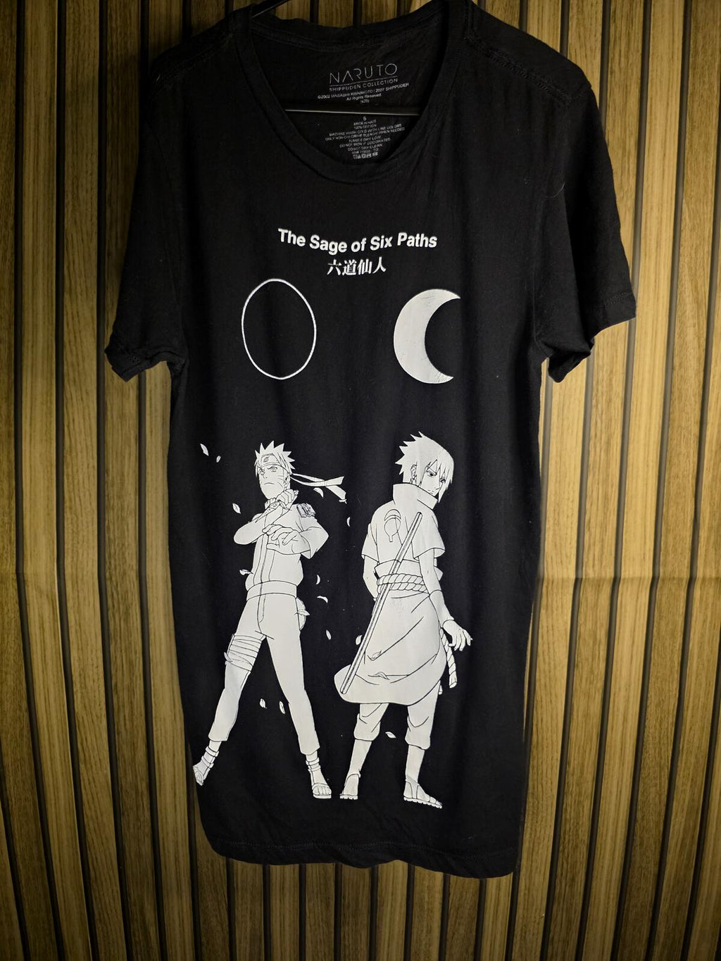 Naruto The Sage of Six Paths T-Shirt Black Size Small
