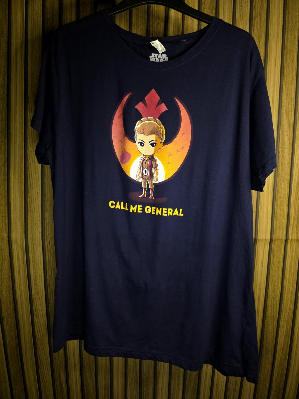 Star Wars Ladies 2XL Navy Blue Graphic T-Shirt Call Me General