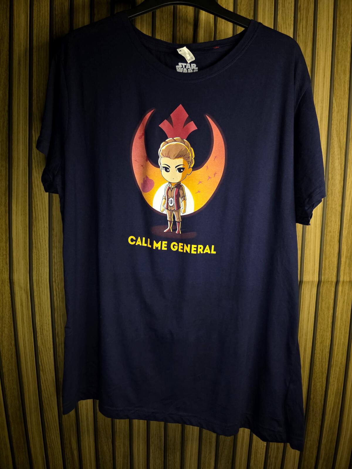 Star Wars Ladies 2XL Navy Blue Graphic T-Shirt Call Me General