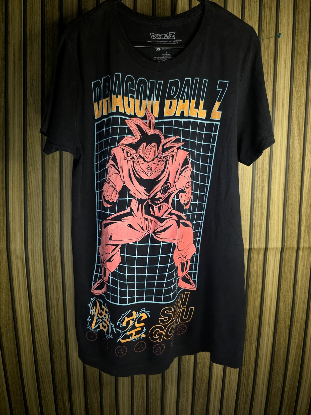 Dragon Ball Z Graphic T-Shirt Black Size Small