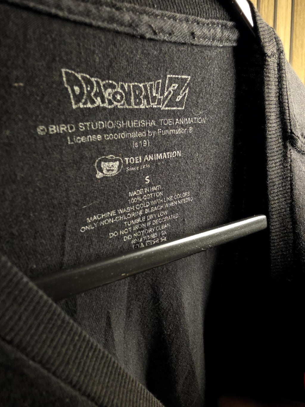 Dragon Ball Z Graphic T-Shirt Black Size Small