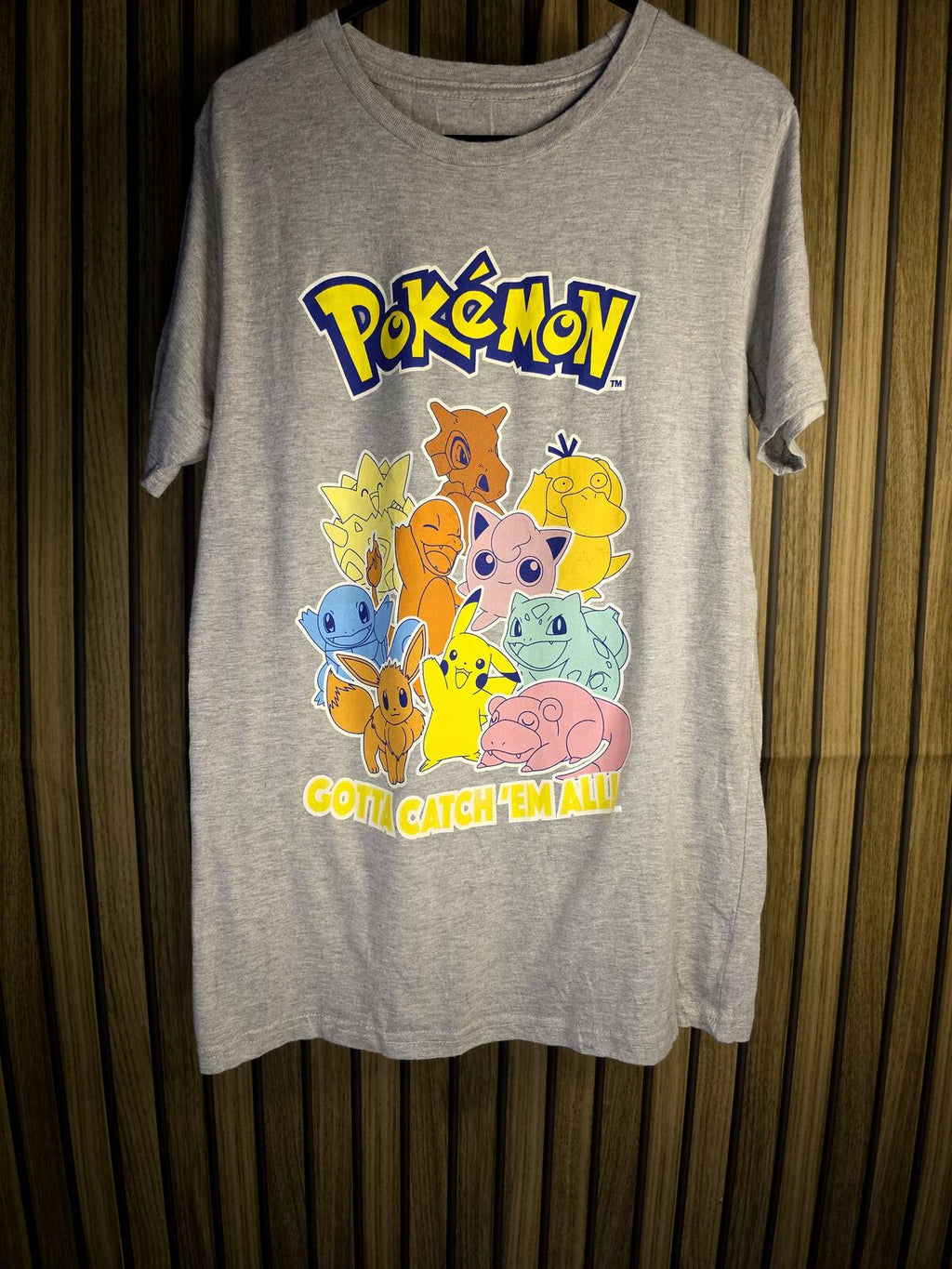 Pokémon Graphic T-Shirt Grey XL