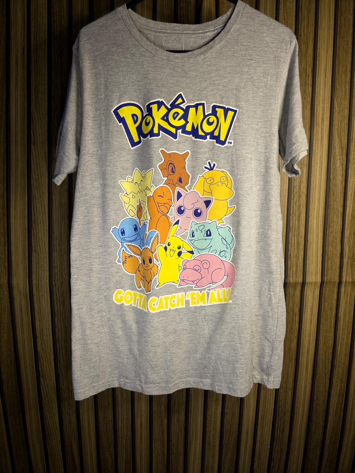 Pokémon Graphic T-Shirt Grey XL