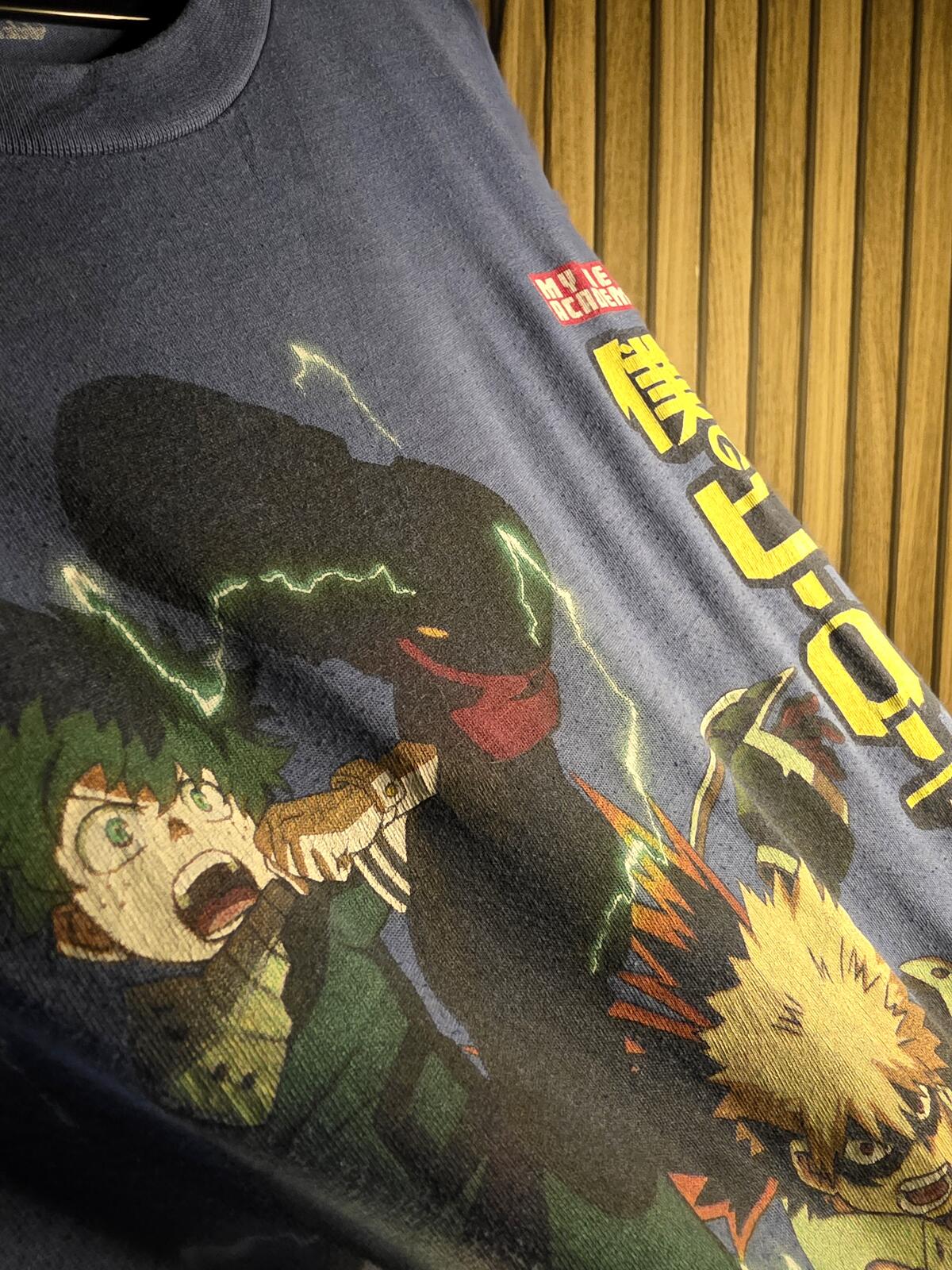 My Hero Academia Graphic T-Shirt Blue Large