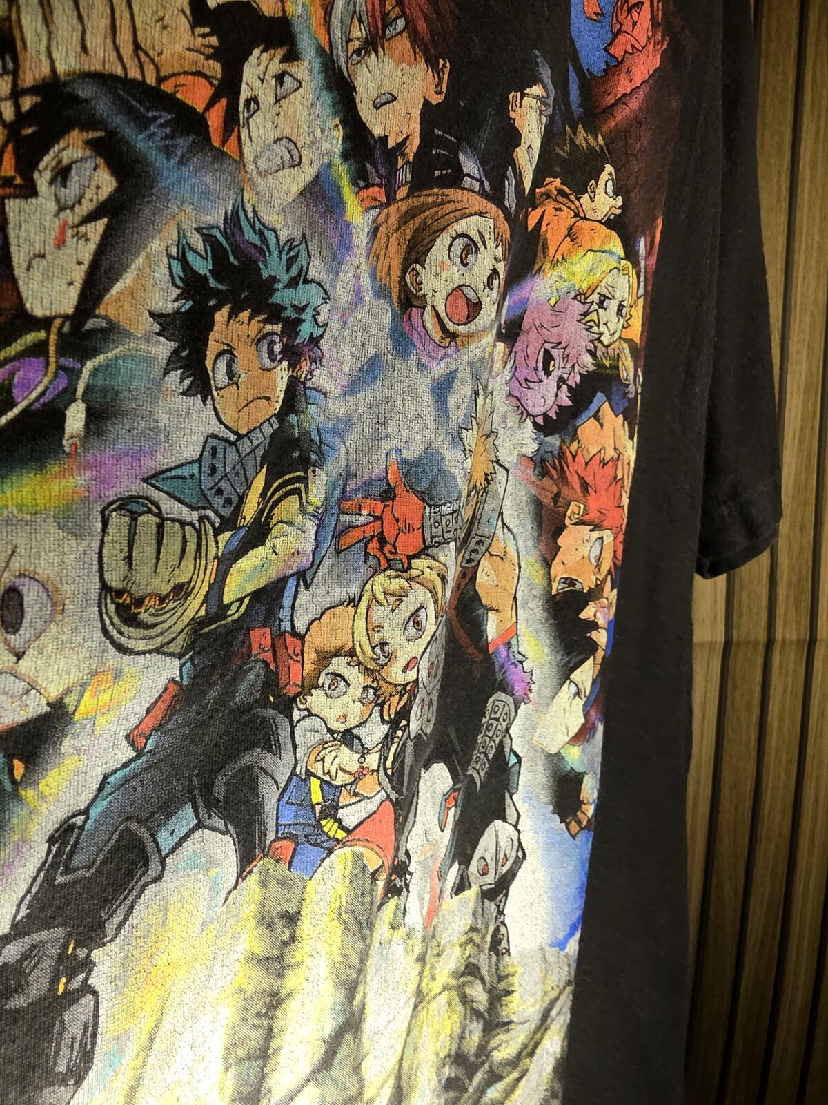 My Hero Academia Heroes Rising Graphic T-Shirt Black Size L