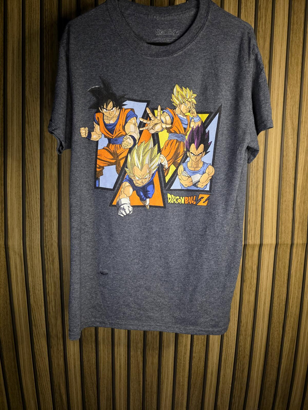 Dragon Ball Z Graphic T-Shirt Grey Size Regular Small
