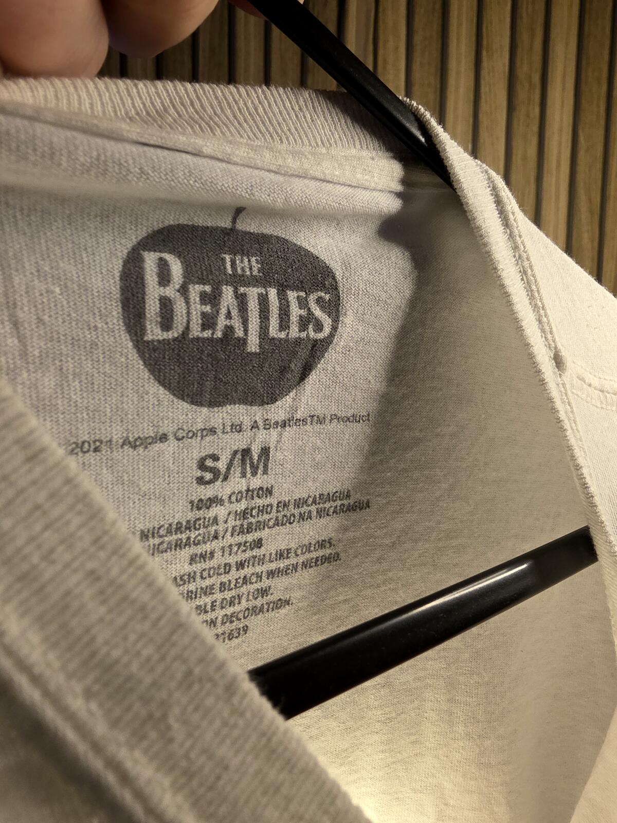 The Beatles White Graphic T-shirt S/M Cotton