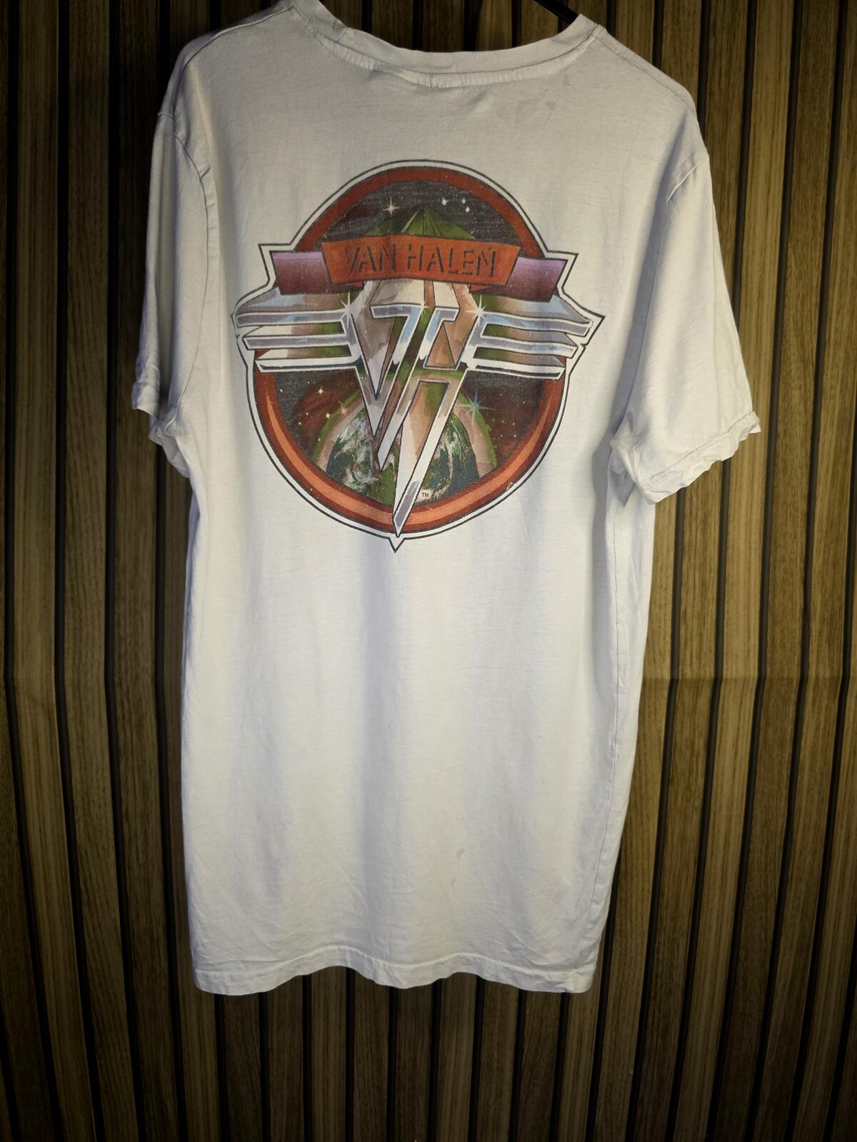 Van Halen 1984 Tour White Graphic T-Shirt Size Small