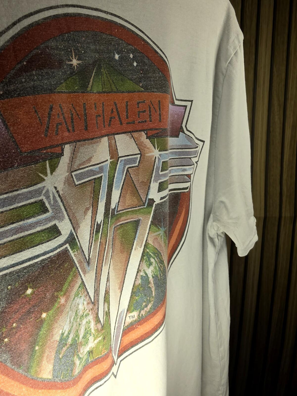 Van Halen 1984 Tour White Graphic T-Shirt Size Small