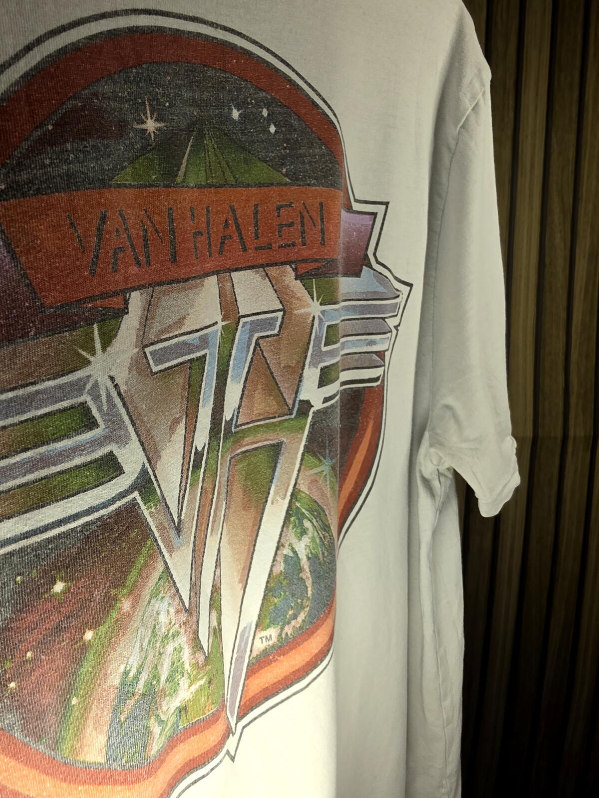 Van Halen 1984 Tour White Graphic T-Shirt Size Small