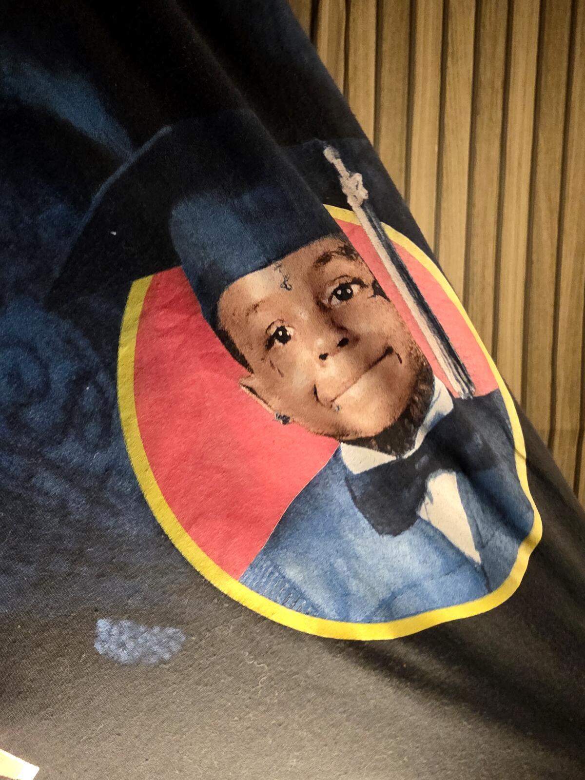 Lil Wayne Graduation Graphic T-Shirt Black Small