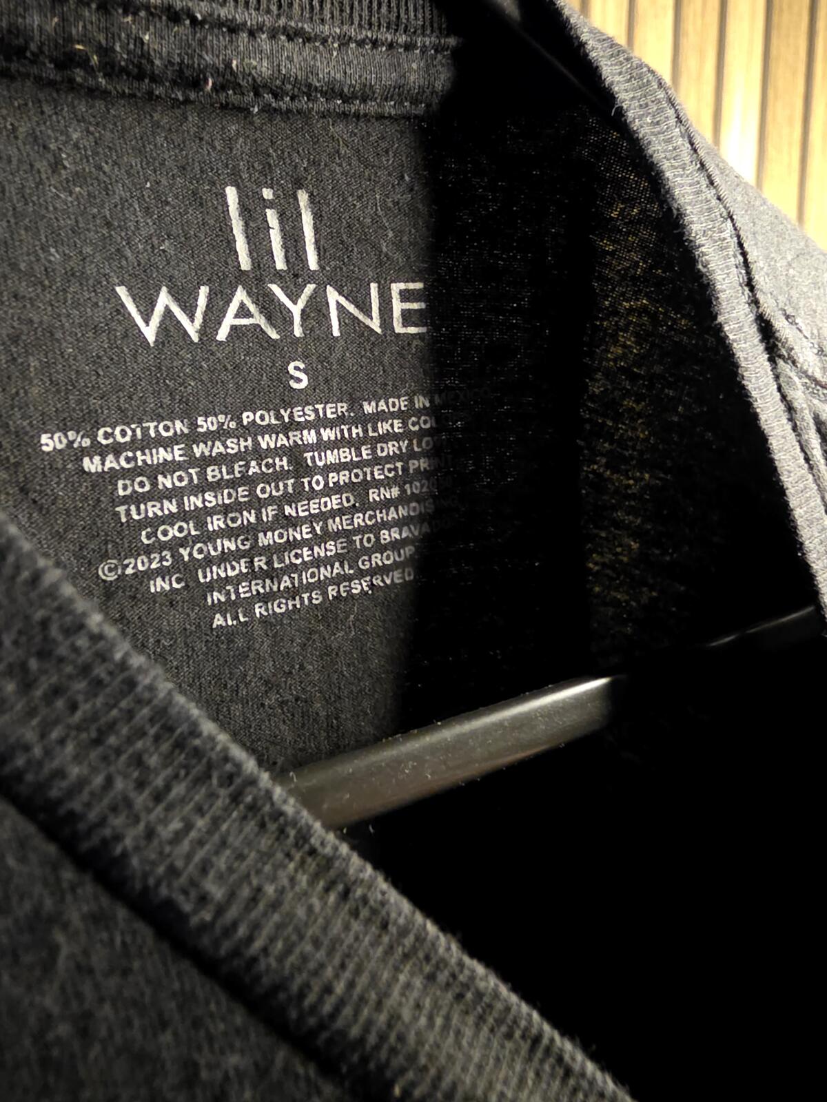 Lil Wayne Graduation Graphic T-Shirt Black Small