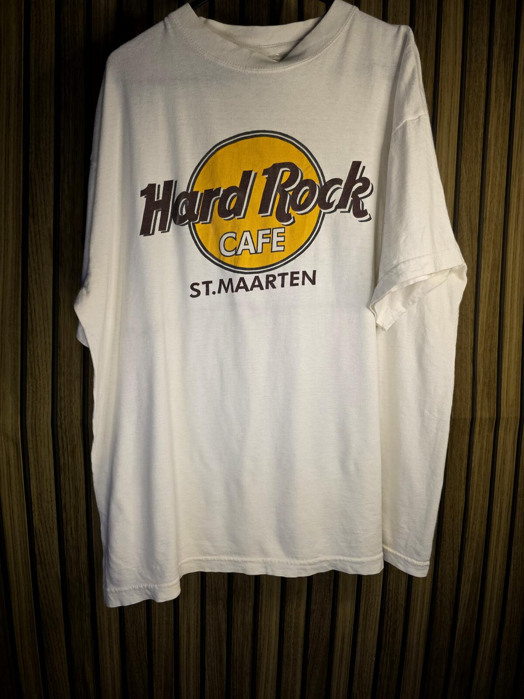Hard Rock Cafe St. Maarten White Graphic T-Shirt Size XXL
