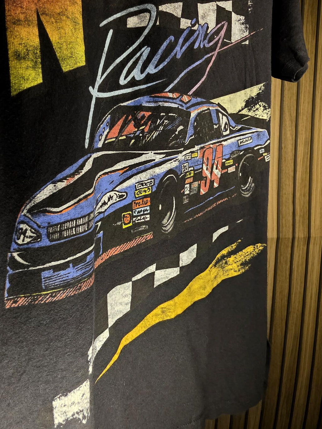 NASCAR Racing Graphic T-shirt Black Size Small