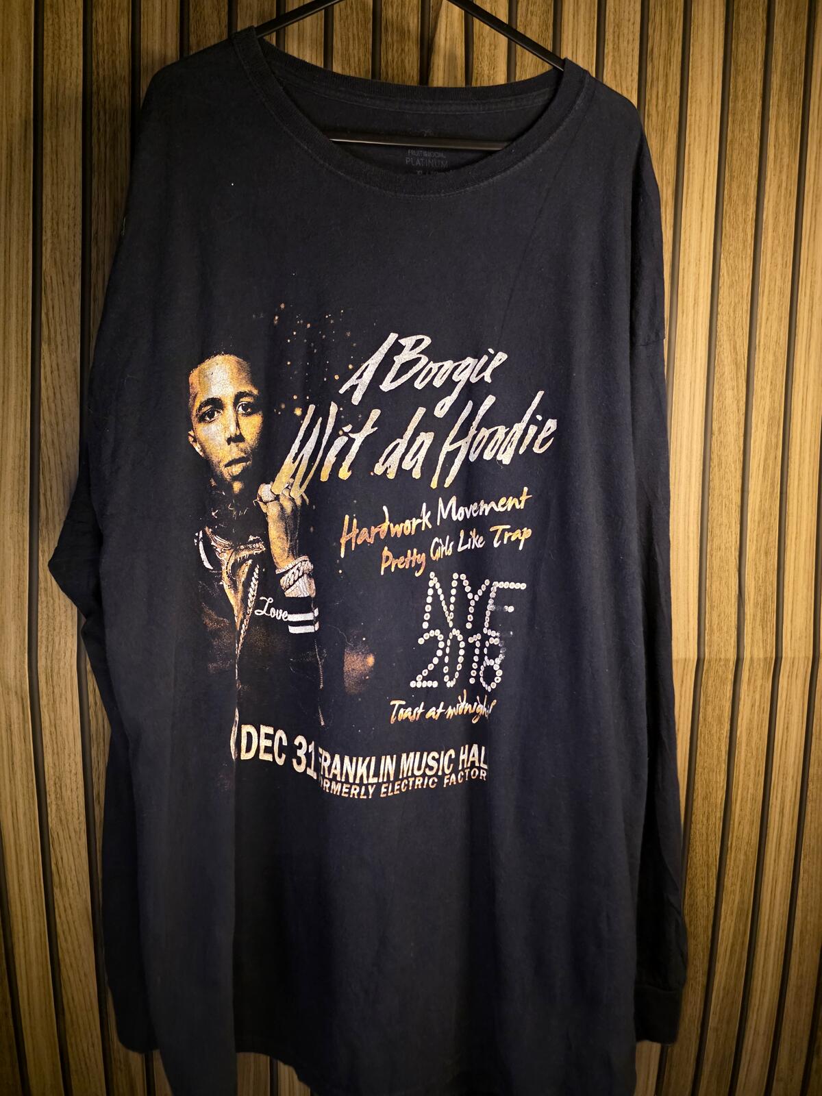 A Boogie Wit da Hoodie Long Sleeve Black Graphic T-shirt NYE 2018