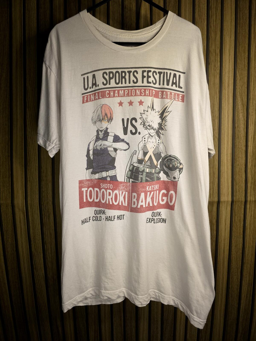 Funimation My Hero Academia U.A. Sports Festival T-shirt White Large