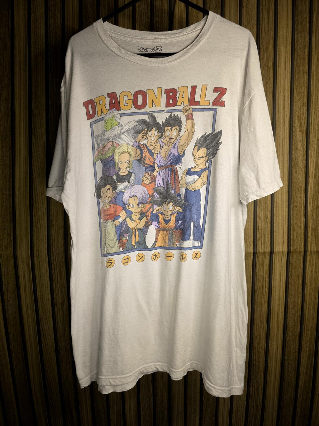 Dragon Ball Z Graphic T-Shirt White Cotton Size L