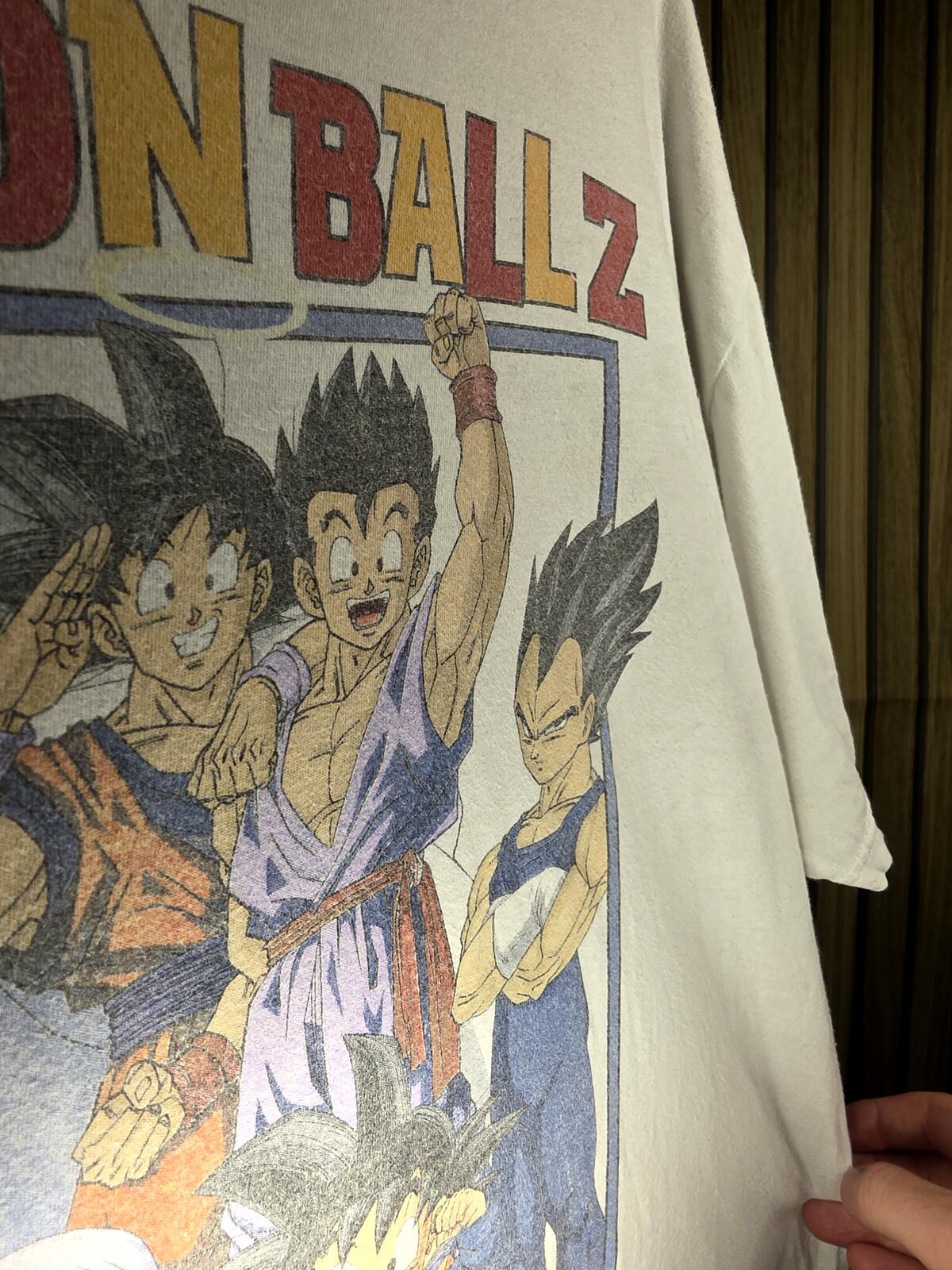Dragon Ball Z Graphic T-Shirt White Cotton Size L