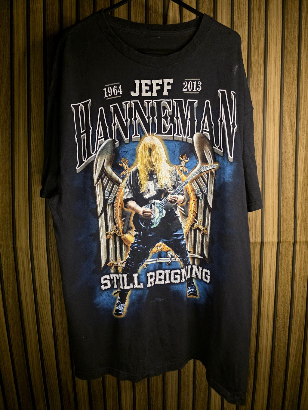 RARE Slayer Jeff Hanneman Memorial T-Shirt Still Reigning T-shirt Black XXL