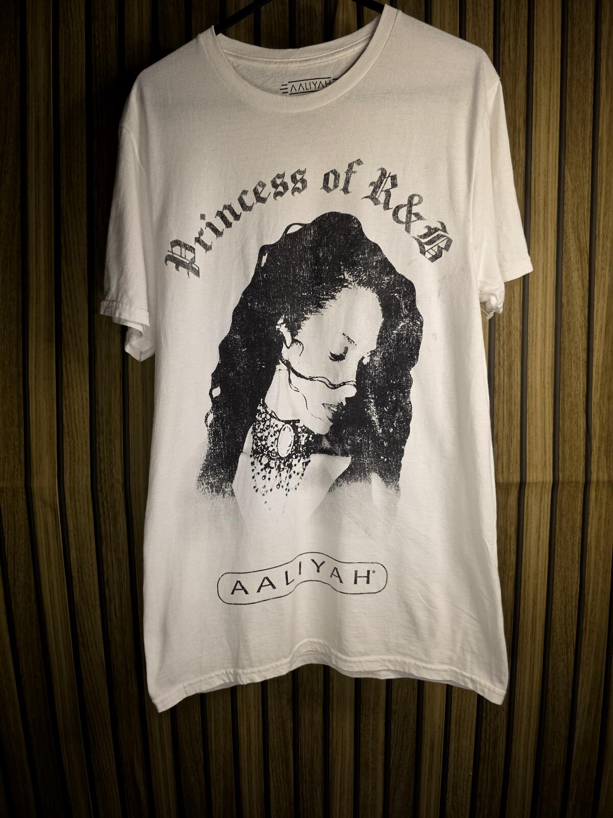 Aaliyah Princess of R&B Graphic T-Shirt White Size S