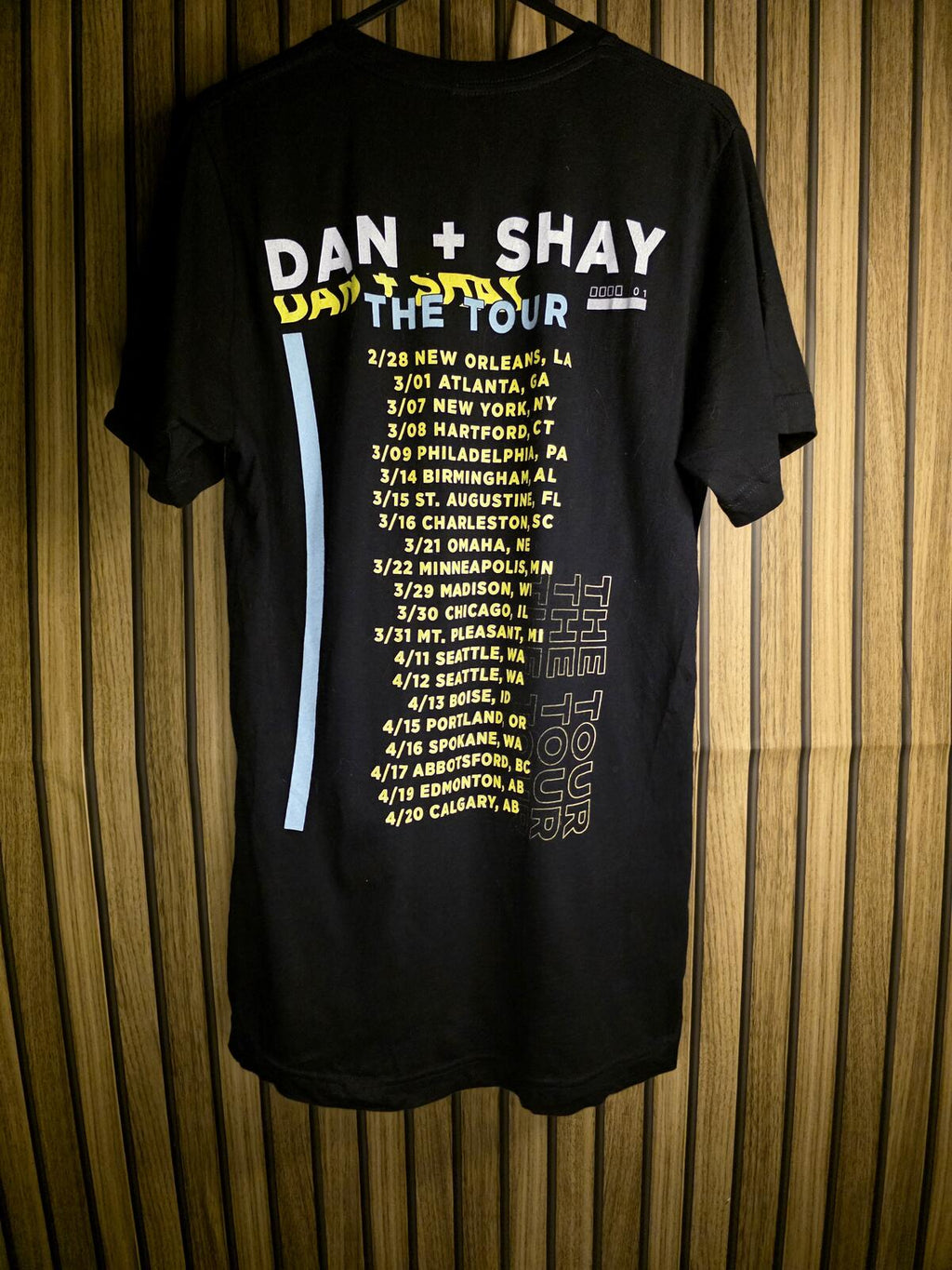Dan + Shay The Tour Graphic T-Shirt Black Size S