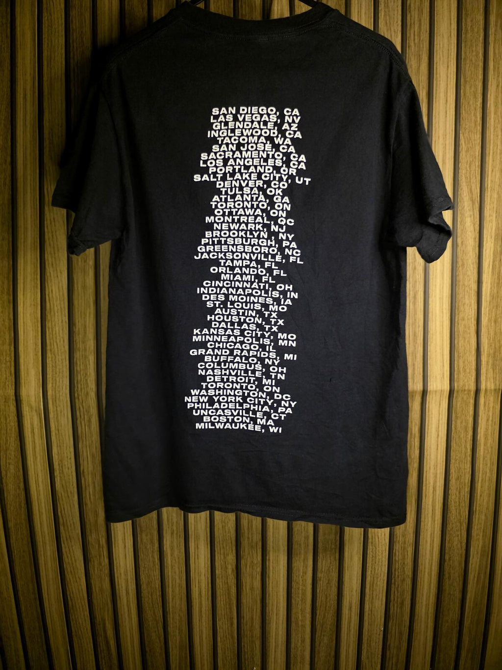 Justice World Tour Graphic T-Shirt Black Size S