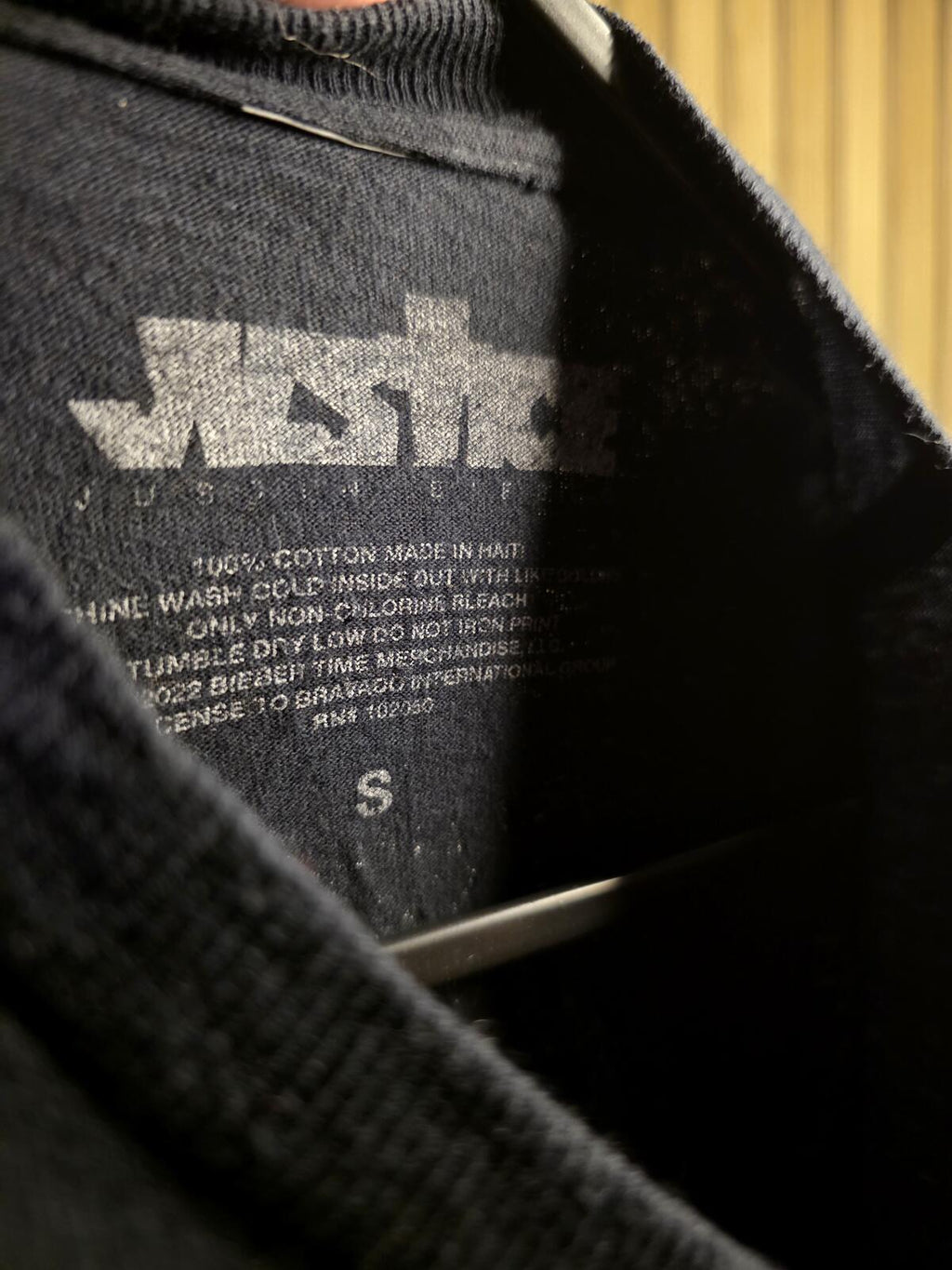 Justice World Tour Graphic T-Shirt Black Size S
