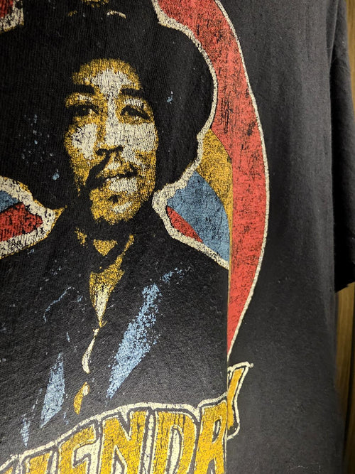 Authentic Hendrix Jimi Hendrix Graphic T-Shirt Black Medium