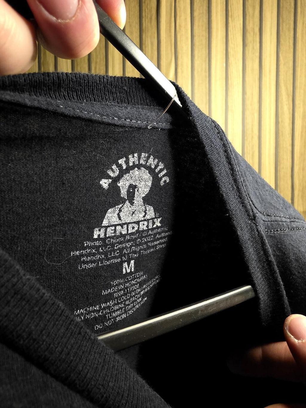 Authentic Hendrix Jimi Hendrix Graphic T-Shirt Black Medium