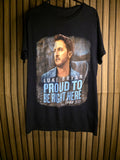 Luke Bryan Proud To Be Right Here Tour 2021 Black T-Shirt Medium
