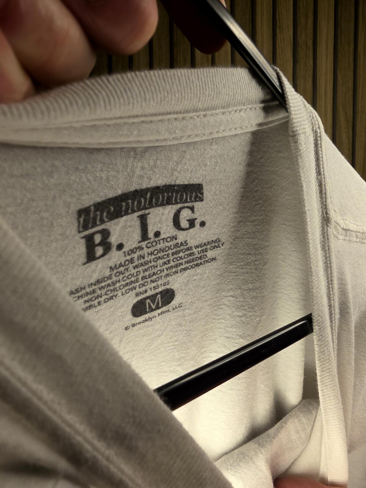 The Notorious B.I.G. Graphic T-Shirt White Medium
