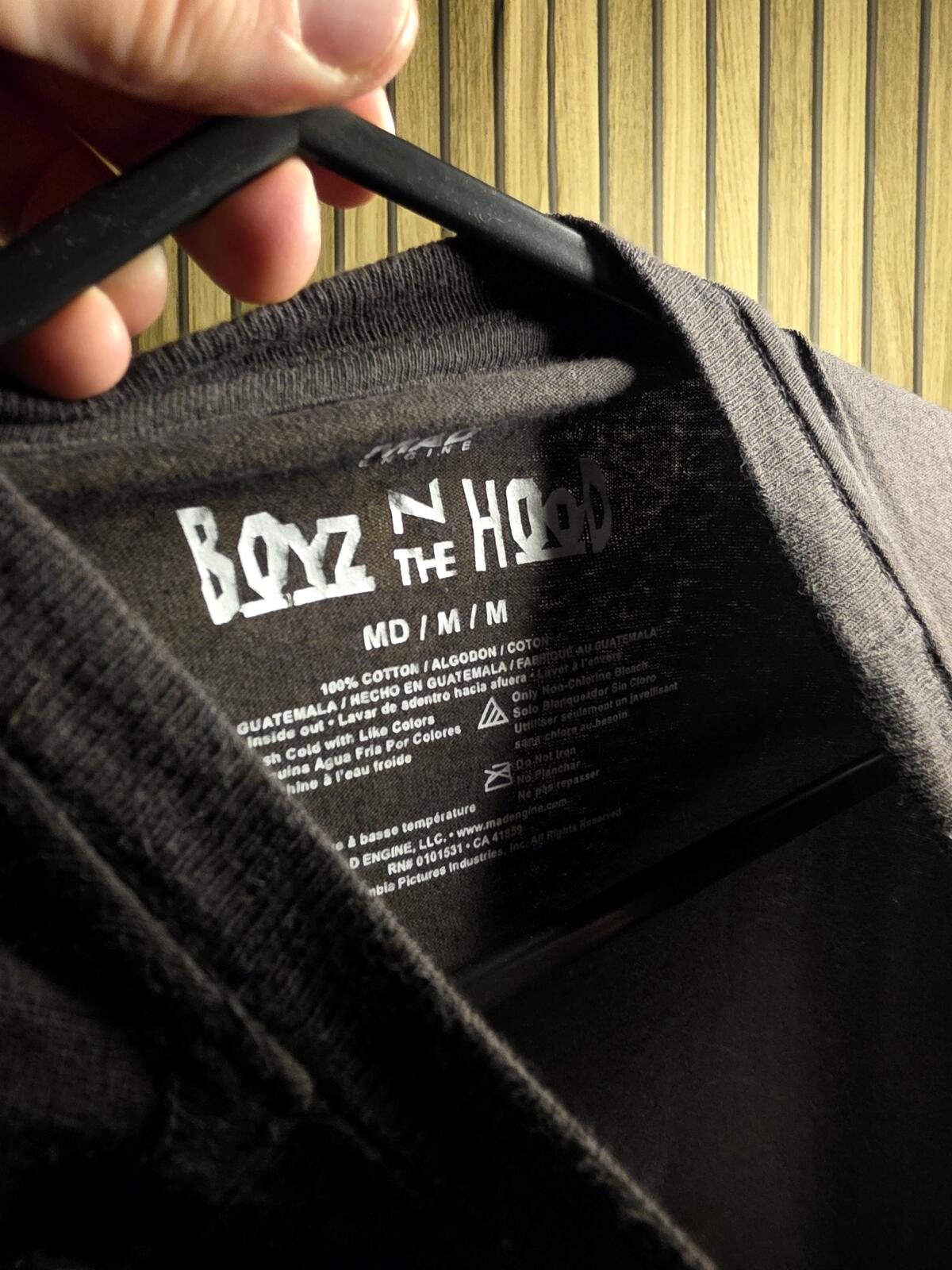 Boyz N The Hood Graphic T-Shirt Black Medium