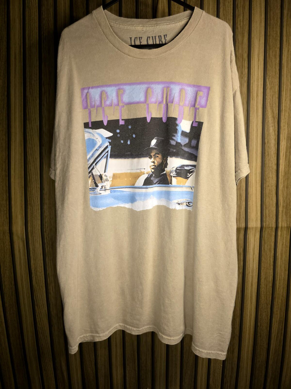 Ice Cube Graphic T-Shirt Beige XL