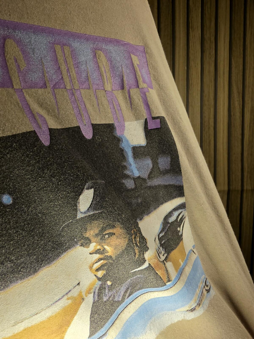 Ice Cube Graphic T-Shirt Beige XL