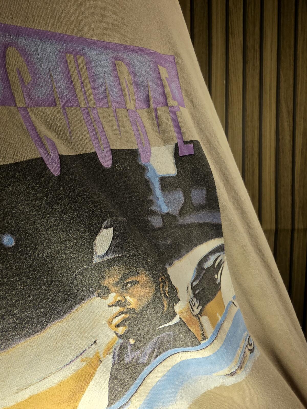 Ice Cube Graphic T-Shirt Beige XL
