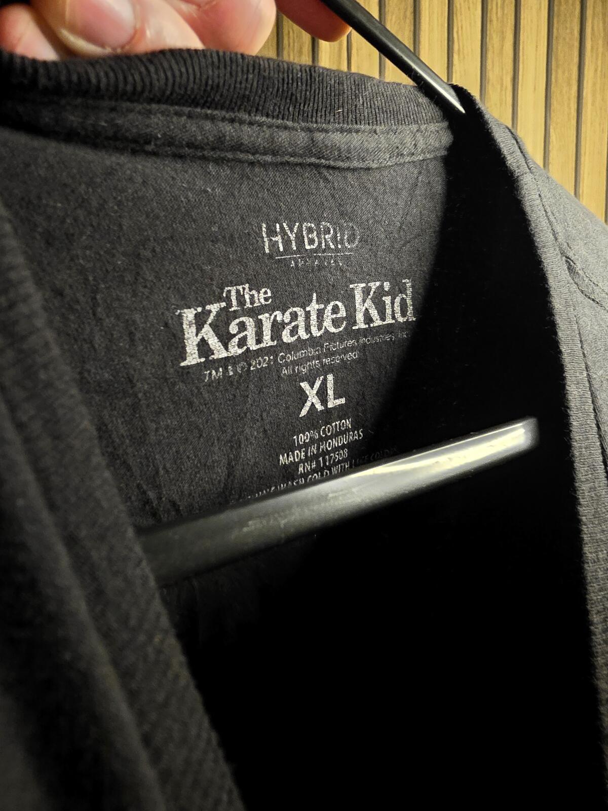 Hybrid The Karate Kid 1984 Cobra Kai Graphic T-Shirt Black XL