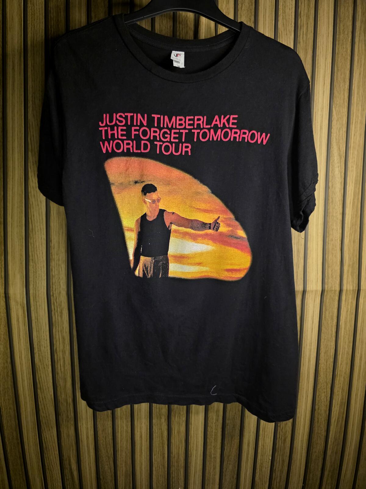 Justin Timberlake The Forget Tomorrow World Tour Black T-shirt Medium