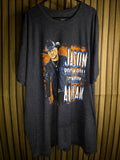 Jason Aldean Rock N Roll Cowboy Tour 2022 Graphic T-Shirt Charcoal Grey XXXL