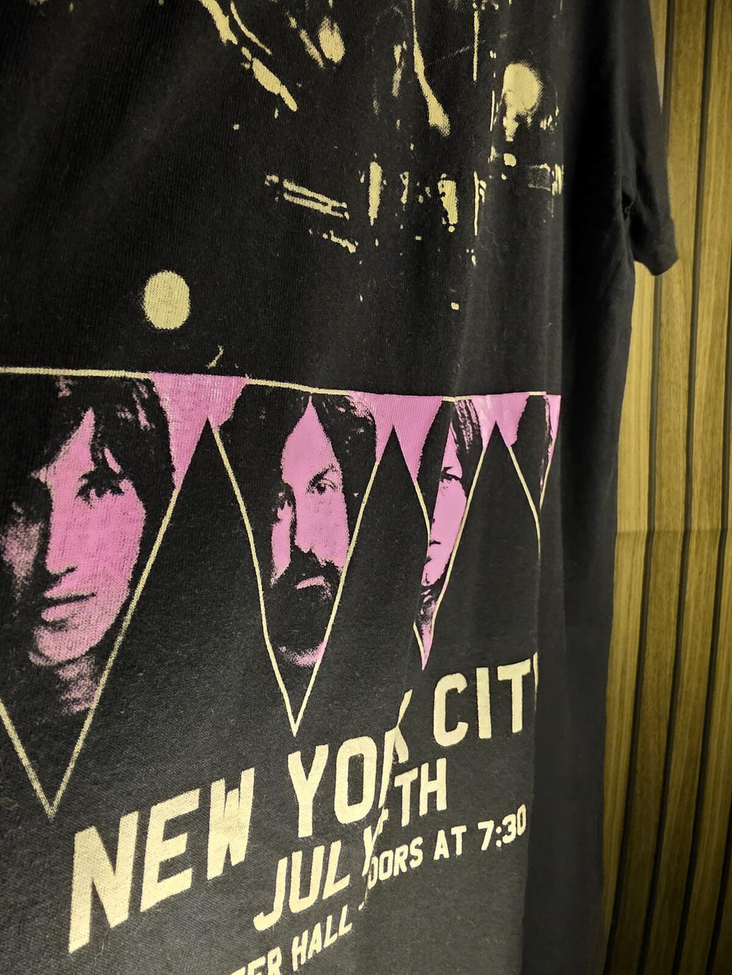 Pink Floyd New York City Tour Graphic T-Shirt Black Medium