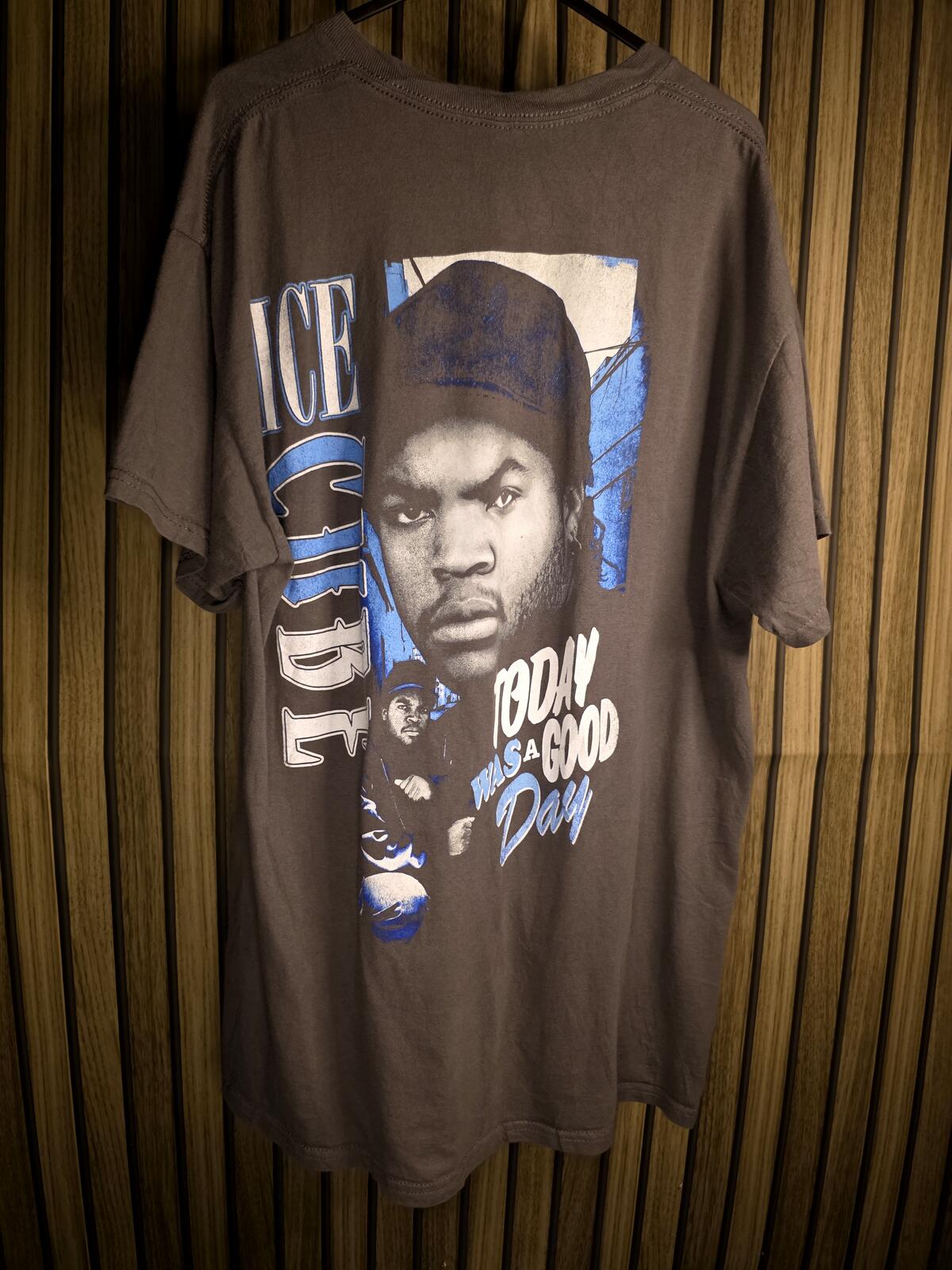 Ice Cube Graphic T-Shirt Brown Size L