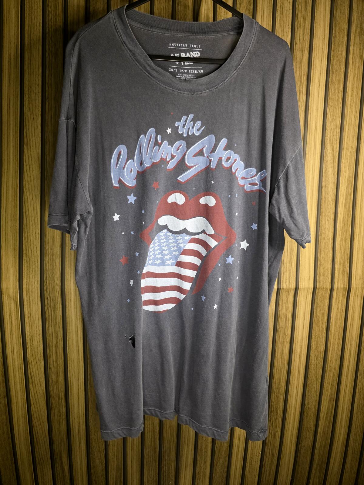 American Eagle Rolling Stones Graphic T-Shirt Black XS