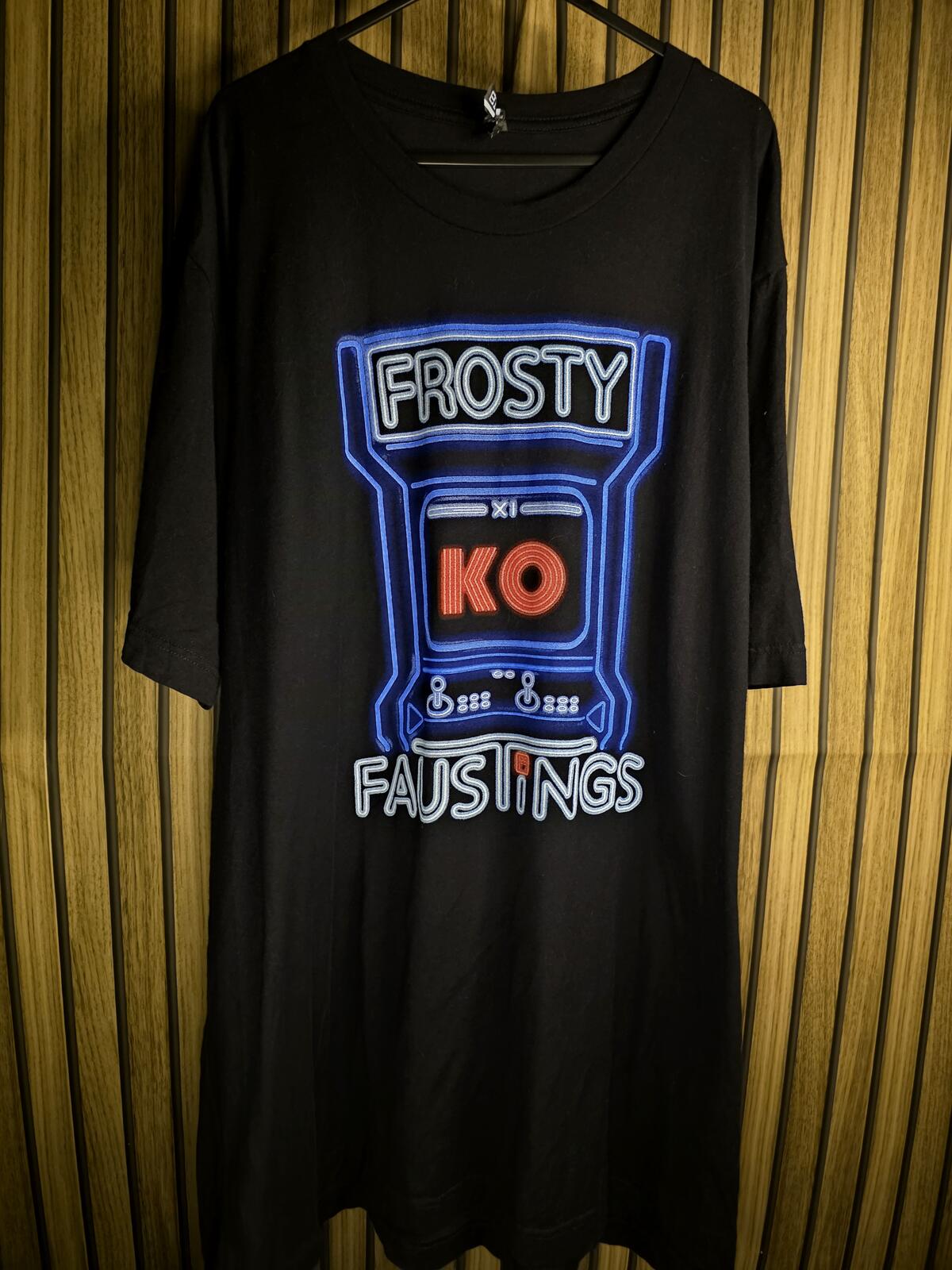 Frosty Faustings KO Graphic Black T-Shirt Size XXL
